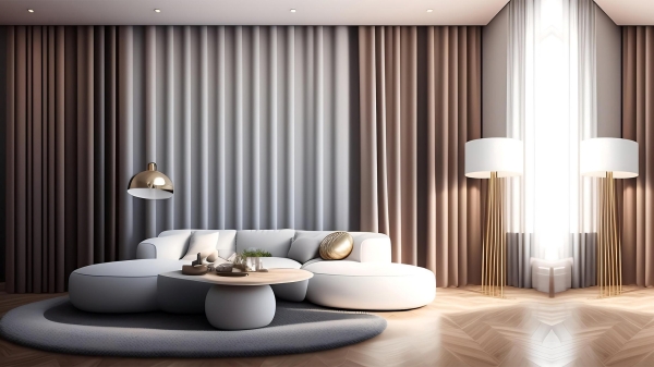 Motorized Wave Curtains