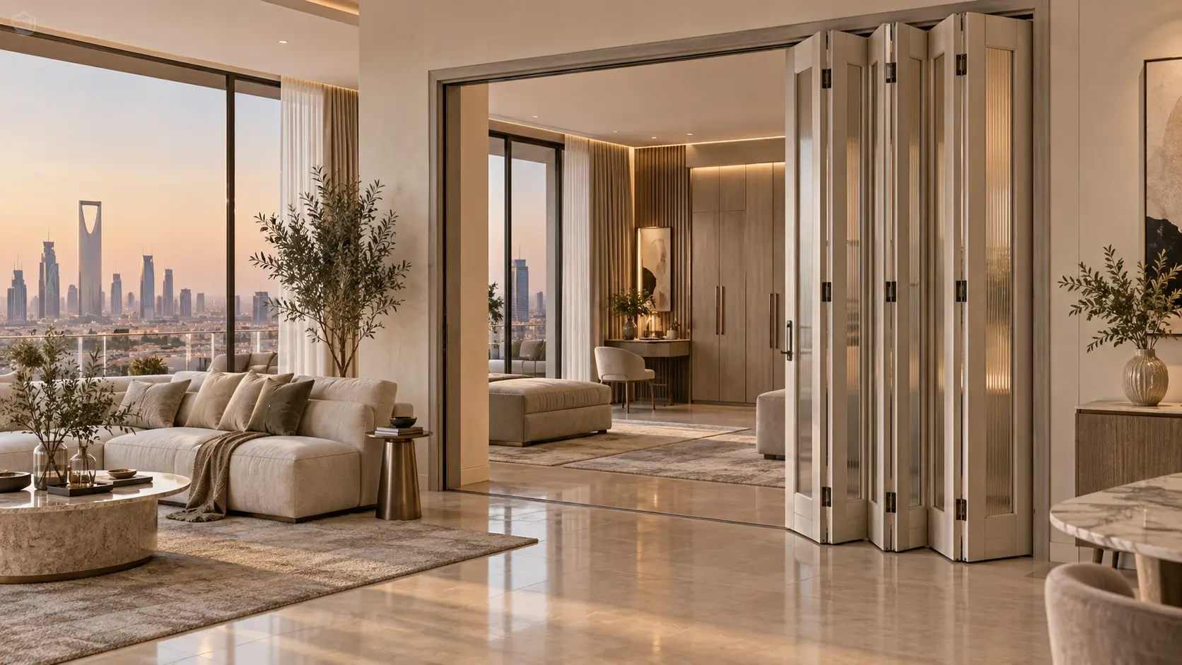Folding Doors in Riyadh – Intelligent Space Optimization for Modern Interiors