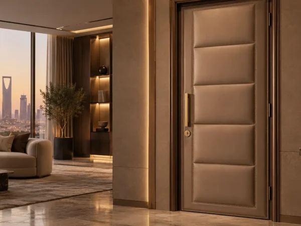 Leather Upholstered Doors in Riyadh – Acoustic Luxury with Visual Impact